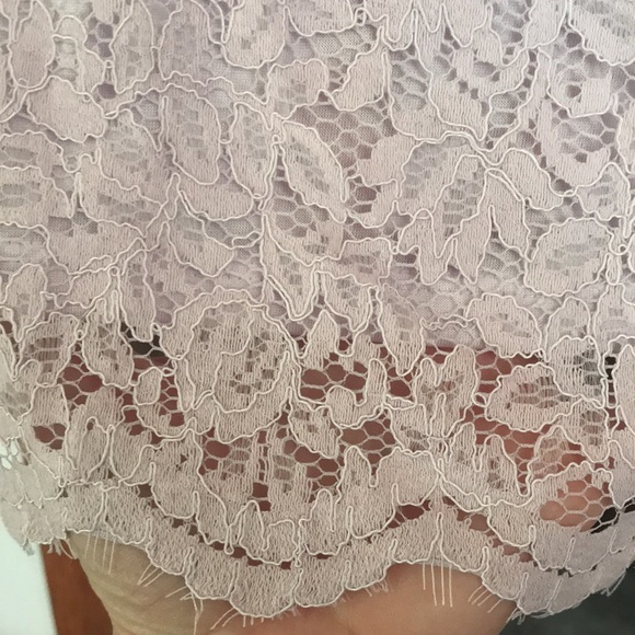 Liz Claiborne Lilac Lace Lined Dressy 👚 Shirt - Picture 3 of 9